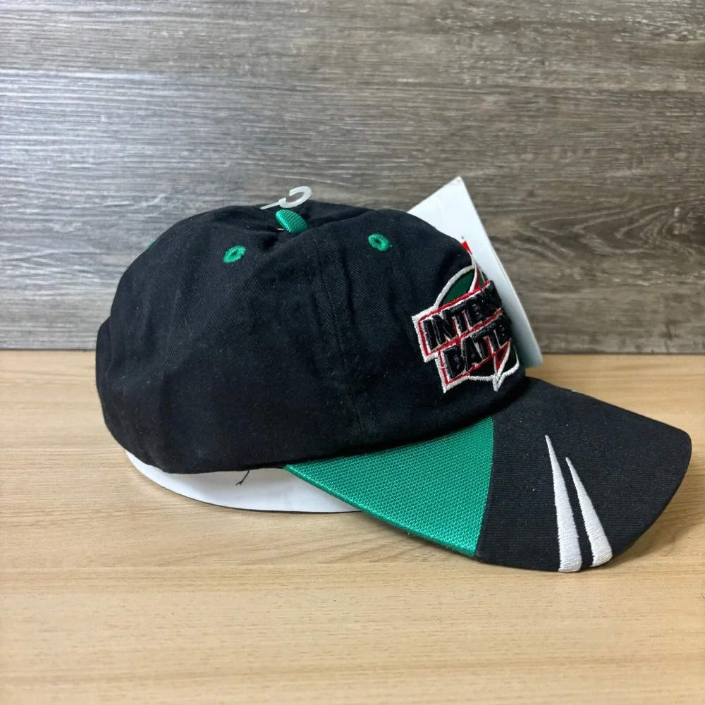 Vintage Nascar Hat Strap Back Black Bobby Labonte Interstate Battery Racing NWT